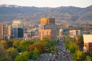 Boise Idaho city skyline, one of the top 12 cities in 2020 with US Job Opportunities