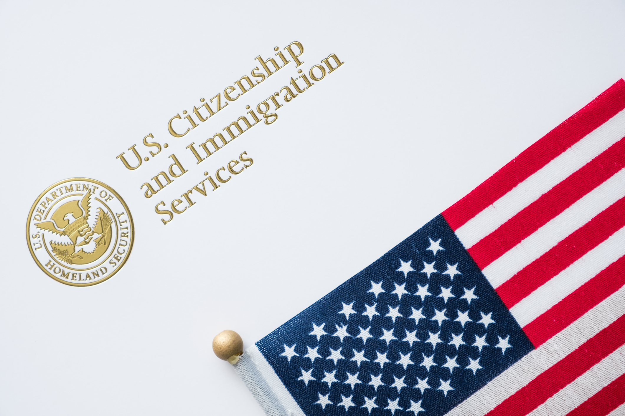 US visa and immigration services with American flag